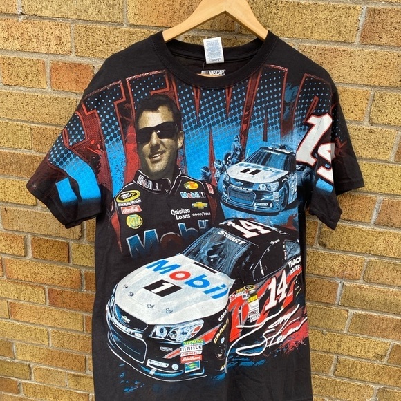 Vintage Tony Stewart AOP NASCAR T Shirt Medium - Picture 3 of 13
